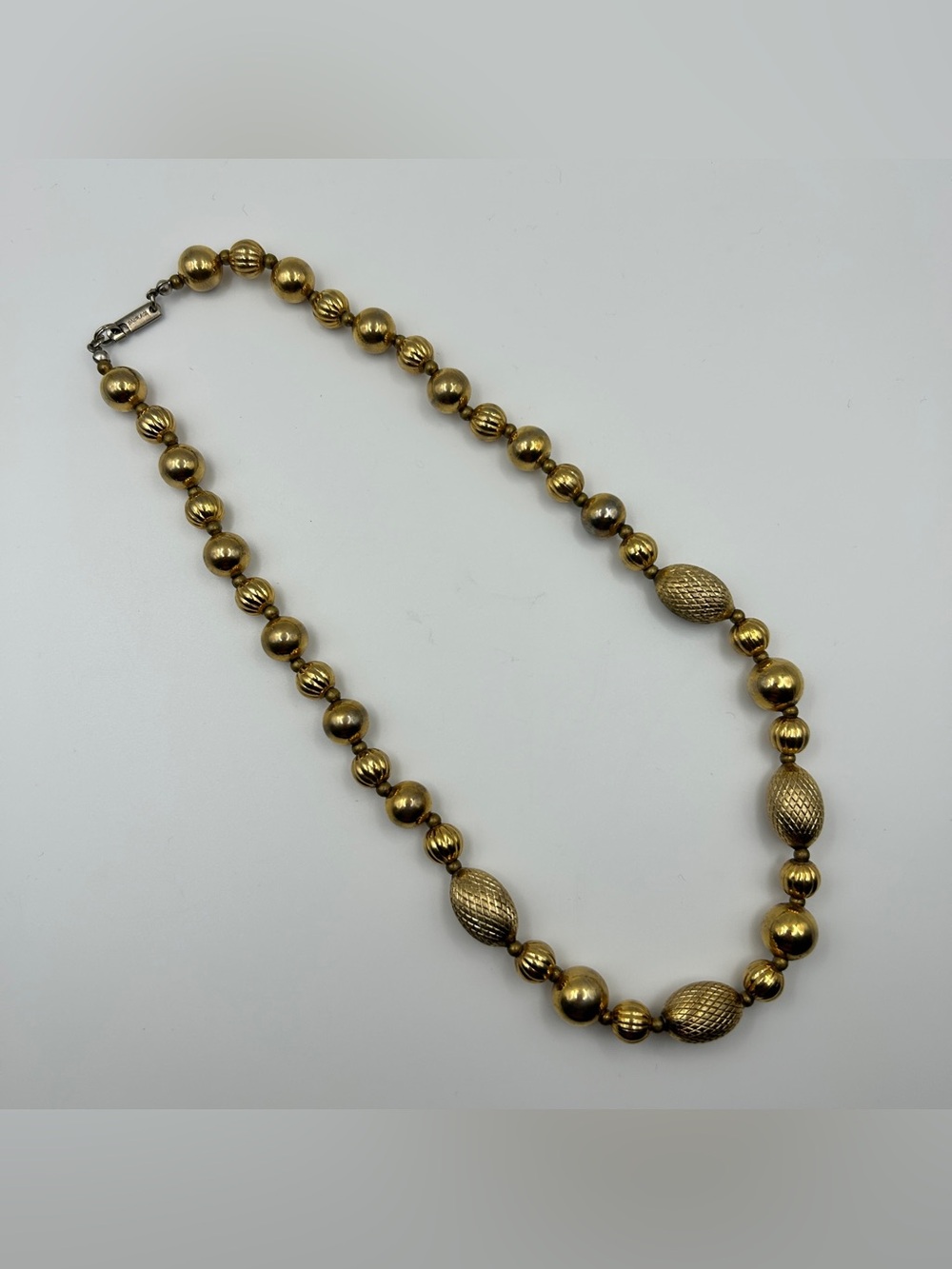Carol Dauplaise Gold Tone Beaded Necklace